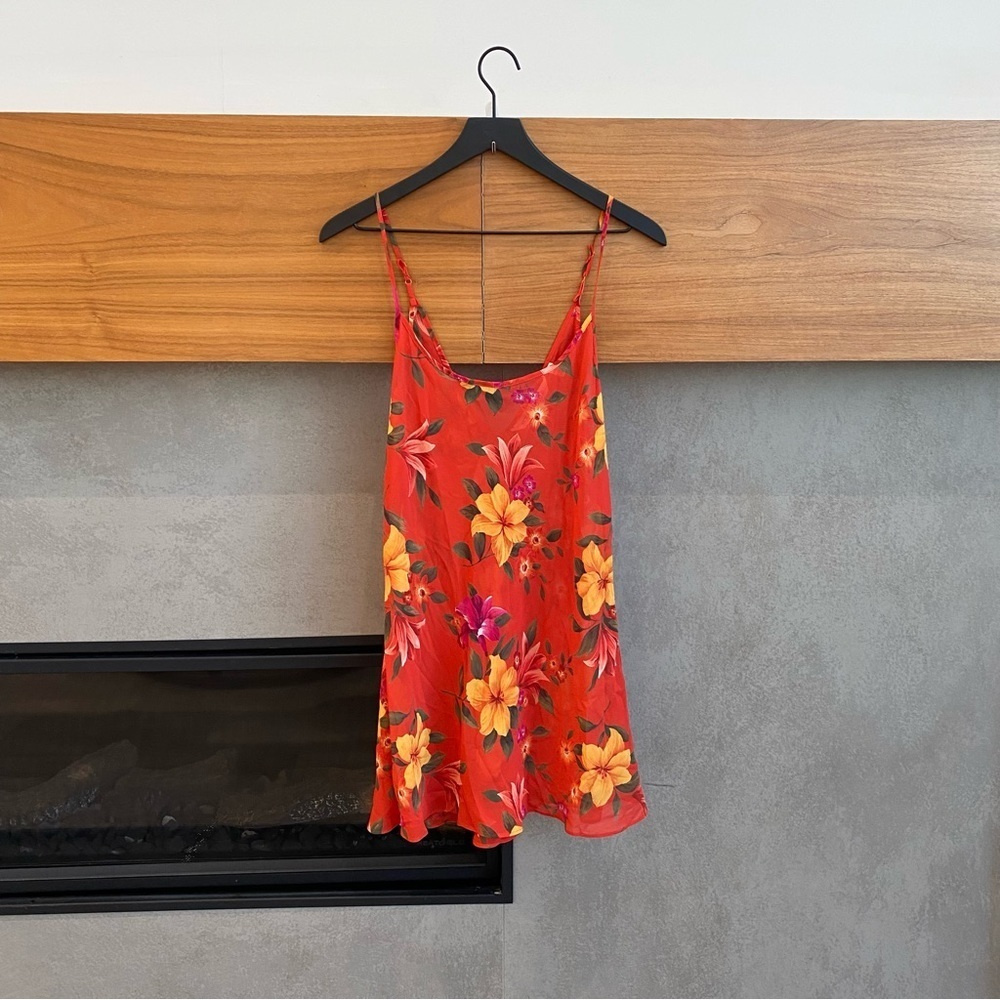 Vintage Victoria's Secret Sheer Tropical Floral
Nightie, Size M